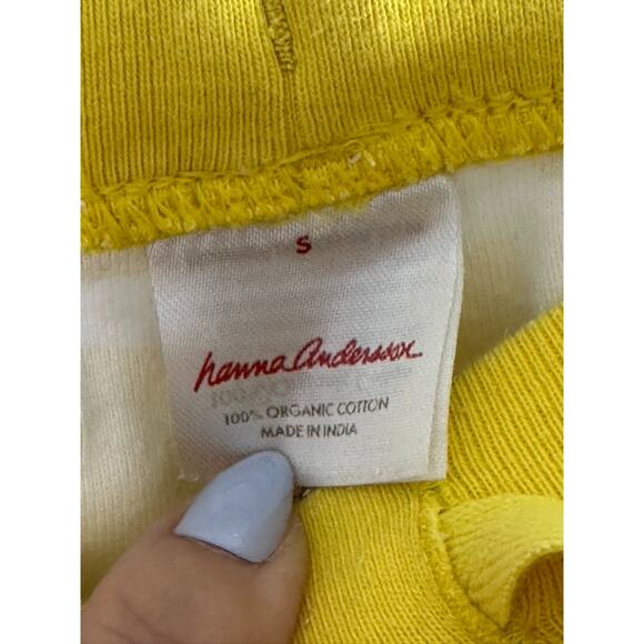 Hanna Andersson White & Yellow LEMON Print Pajama Pants Organic Cotton Sz Small - Picture 5 of 5